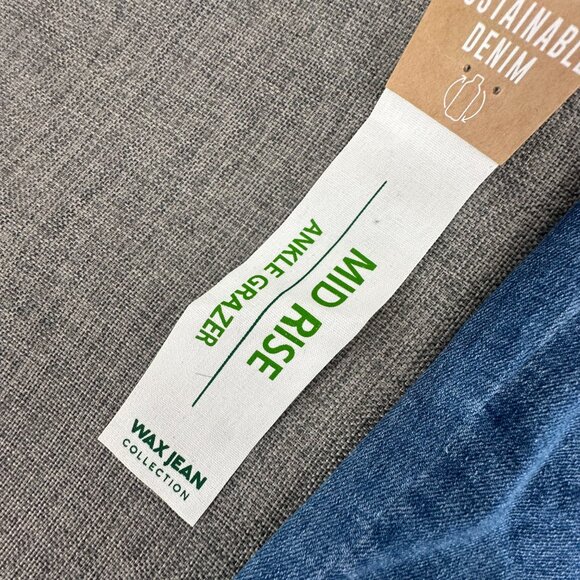 New!! Wax Jeans Mid Rise Ankle Grazer 0/24 Stretchy 73% Cotton Repreve, Spandex - Picture 6 of 15